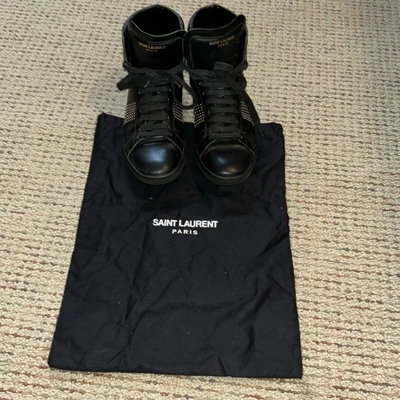 Saint Laurent High Tops with studs 39.5 - Picture 11 of 12